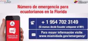 Ecuador en contacto permanente con compatriotas en Florida ante llegada de 'Irma'
