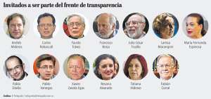 Ejecutivo definir&aacute; acci&oacute;n del frente de transparencia