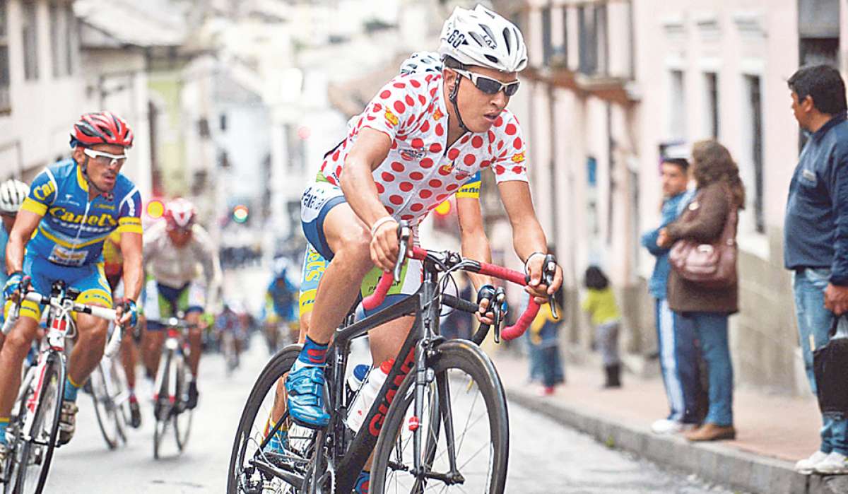 Juan Carlos Pozo cumpli&oacute; una gran actuaci&oacute;n en la edici&oacute;n 34 de la Vuelta al Ecuador. Adem&aacute;s obtuvo el campeonato en los premios de monta&ntilde;a. Foto:  Santiago Aguirre / El Tel&eacute;grafo.