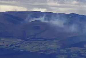 Incendio forestal en el Pasochoa moviliza a bomberos en Amaguaña