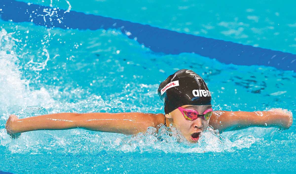 En la eliminatoria de los 50 metros mariposa, Tareq cronometr&oacute; 41.13 segundos, 15.70 segundos m&aacute;s que la sueca Sarah Sj&ouml;strom, que marc&oacute; el mejor tiempo. Foto: AFP