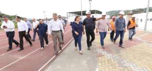 Complejo Deportivo San Rafael en Esmeraldas tiene un avance del 86%