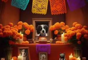 Los altares son una muestra de afecto para las mascotas que fallecieron.