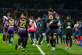 Real Valladolid ganó en la casa de la Real Sociedad y sueña con la permanencia.