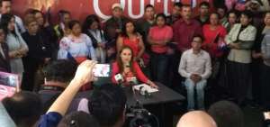 La edil ofreci&oacute; una rueda de prensa esta ma&ntilde;ana.