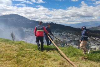 Sancionan a ciudadano por provocar incendio forestal en Tumbaco, Quito