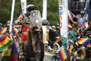 Pablo Quintanilla se ubica en el tercer puesto de la tabla general del Rally Dakar 2015. Foto: AFP