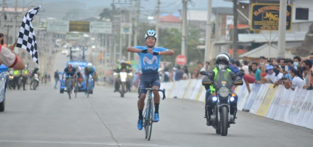 Carchense Cristian Toro gan&oacute; la primera etapa de la Vuelta al Ecuador