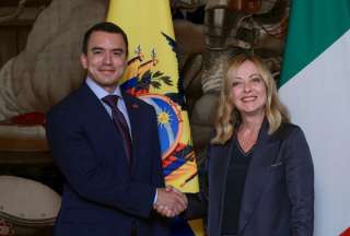 El presidente Daniel Noboa y Giorgia Meloni, presidenta del Consejo de Ministros de Italia, se reunieron en Roma. 
