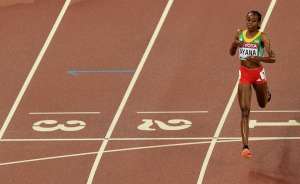 Ayana hab&iacute;a sido tercera en el Mundial de atletismo de Mosc&uacute;-2013. Foto: Agencia AFP