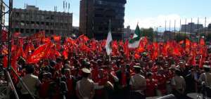 Delegaciones de la Conagopare asisten a los exteriores de la Asamblea Nacional para entregar propuesta de Reformas Legales.