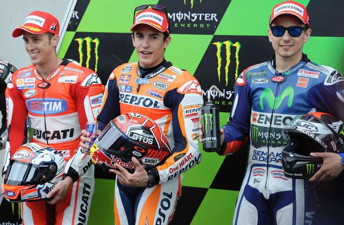 M&aacute;rquez (c), consigui&oacute; la 53&ordf; pole de su carrera, la 25&ordf; en MotoGP y la tercera de la temporada