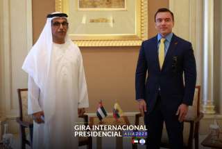 Presidente Noboa mantuvo reunión con representantes del Fondo de Desarrollo de Abu Dhabi