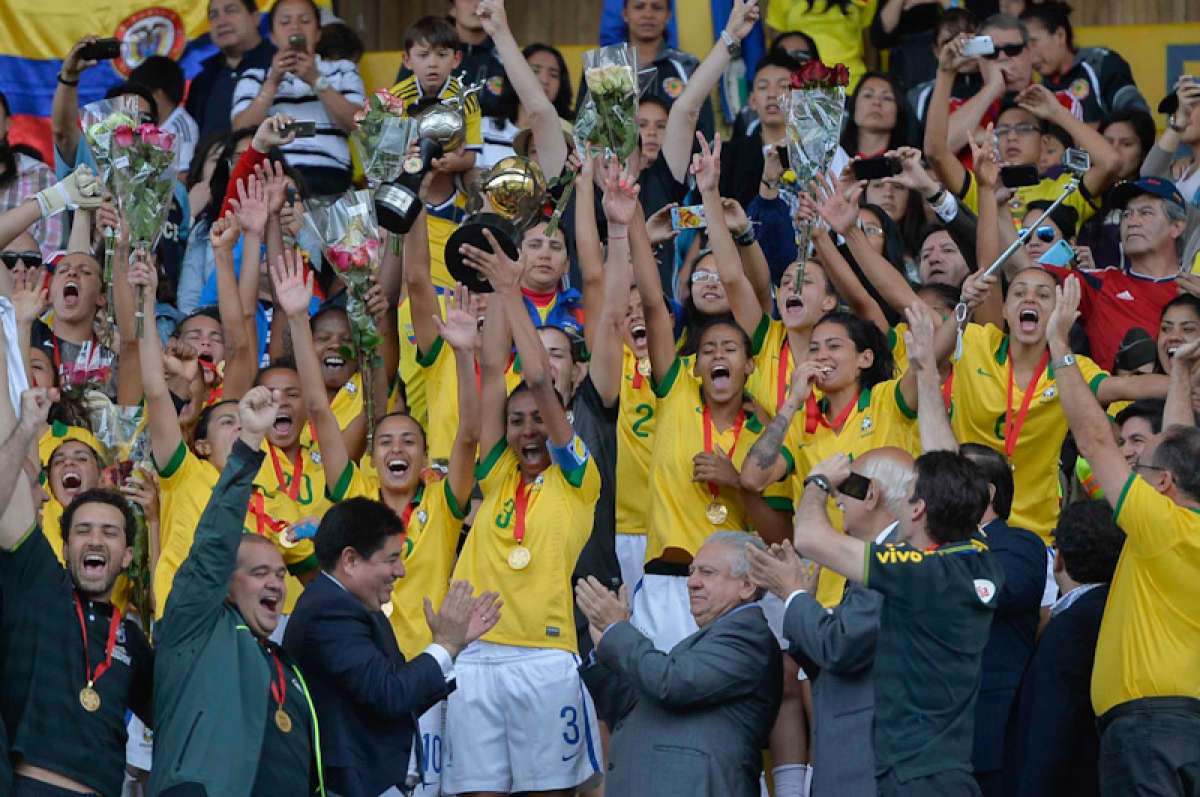 Es el sexto t&iacute;tulo del certamen que consigue la selecci&oacute;n femenina de Brasil. Foto: Miguel Jim&eacute;nez/ EL TEL&Eacute;GRAFO.