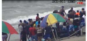 Las c&aacute;maras del ECU911 monitorearon la atenci&oacute;n de la emergencia.