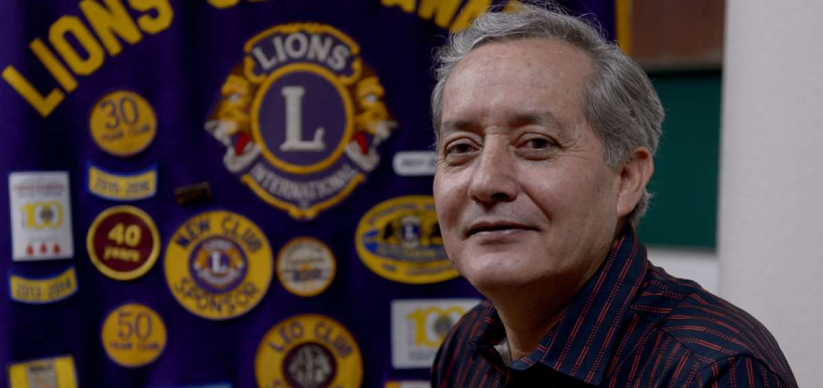 Roberto Almeida, presidente del Club de Leones Quito Central.