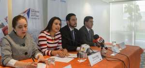 De izquierda a derecha: Ligia Estrella (Corpei), Silvana Vallejo (ProEcuador), Daniel Legarda (Fedexpor) y Marco Vanegas (Uni&oacute;n Europea).