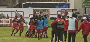 Ante un estadio completamente lleno, Mushuc Runa super&oacute; a Aucas en la ida del repechaje por la Sudamericana.