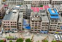 Casi 20 atrapados y 39 desaparecidos tras el colapso de un edificio en China