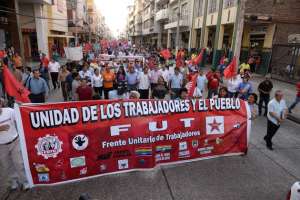 El Frente Unitario de Trabajadores (FUT) realiz&oacute; su &uacute;ltima protesta el 24 de junio de este a&ntilde;o y de manera simult&aacute;nea en Guayaquil, Quito y Cuenca. Foto: Archivo / El Tel&eacute;grafo