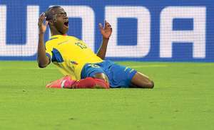 &Eacute;nner Valencia en 5 partidos consecutivos marc&oacute; 6 goles: Australia, M&eacute;xico, Inglaterra, Suiza y dos veces ante Honduras. 
