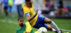 La Brasil de Neymar empata con Sud&aacute;frica en debut ol&iacute;mpico