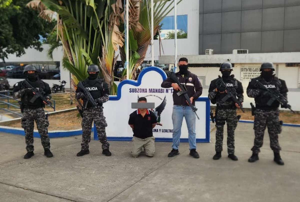 Cayó en Manta presunto proveedor de armas y droga para el crimen organizado
