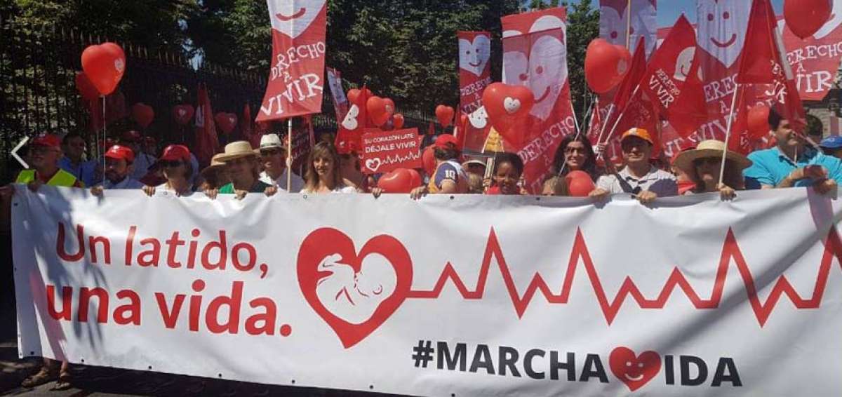 La marcha denominada &lsquo;Un latido, una vida&rsquo;, recorri&oacute; diferentes calles de Madrid para hacer escuchar su protesta contra el aborto.