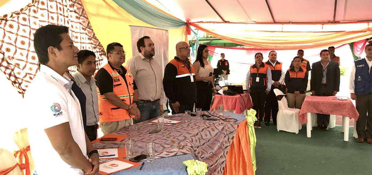 Los funcionarios de la Secretar&iacute;a de Gesti&oacute;n de Riesgos (SGR) y delegados de los gobiernos locales de 5 provincias participaron en el taller, en Pedro Carbo.