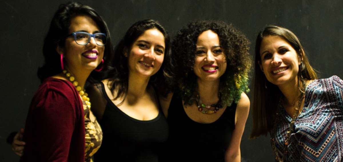 De izquierda a derecha: Lola Duchamp, Ana Cristina V&aacute;zquez, Diana Gardeneira y Ana Mar&iacute;a Gonz&aacute;lez, fundadoras del colectivo La Gallina Malcriada, de Guayaquil.