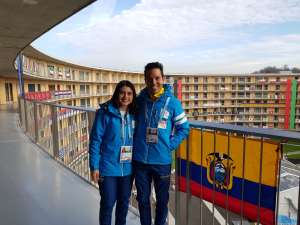 La esquiadora Sarah Escobar y el jefe de misi&oacute;n de Ecuador, Klaus Jungbluth, representan al pa&iacute;s en los Juegos Ol&iacute;mpicos de la Juventud de Invierno Lausana 2020.