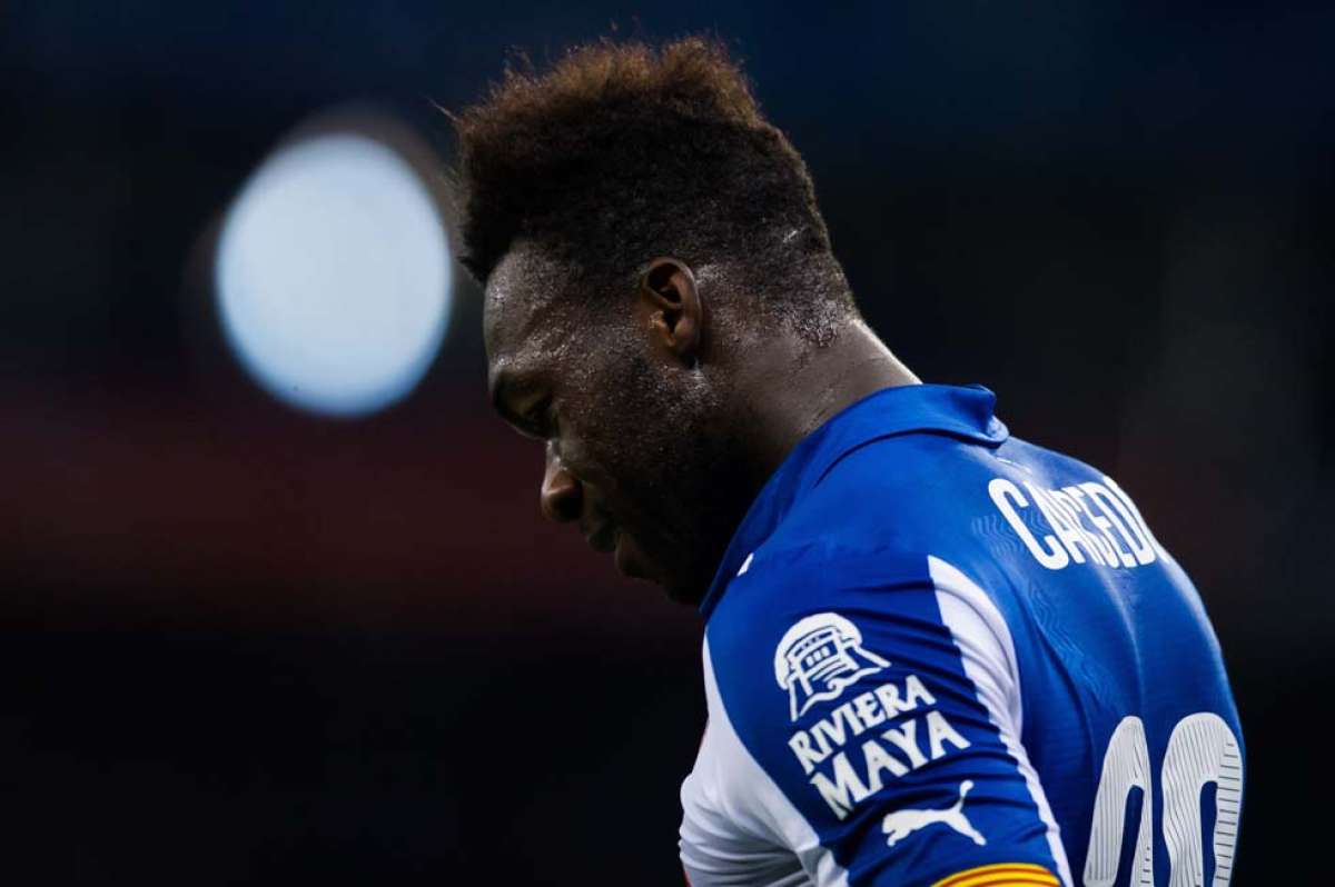 Felipe Caicedo suma 4 goles con la camiseta del Espanyol en esta temporada. Tiene contrato con el club &lsquo;periquito&rsquo; hasta 2019. AFP