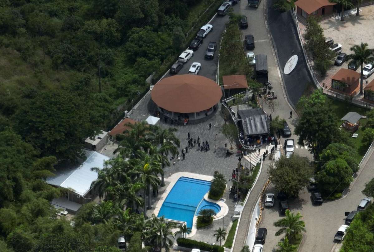 Vista aérea de la finca a 10 kilómetros del Peaje de Chongón, en donde se realizó la 'narcofiesta'.