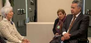 El pasado 23 de enero se reuni&oacute; el presidente Len&iacute;n Moreno con la directora del FMI, Christine Lagarde, en Davos, Suiza.