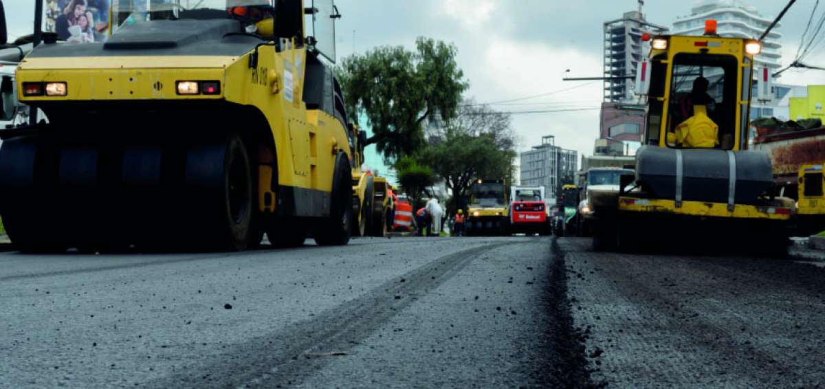 Las obras de asfaltado en Quito llevan 150 km