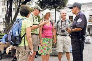 El Centro Hist&oacute;rico de Quito es uno de los puntos m&aacute;s vigilados para la seguridad de los turistas. Foto: Archivo / El Tel&eacute;grafo.