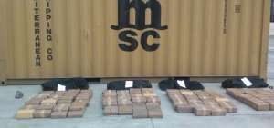 El can &lsquo;Basil&rsquo; descubri&oacute; 550 kilos de coca&iacute;na camuflados en un contenedor cargado de latas de at&uacute;n, en la Terminal Mar&iacute;tima de Guayaquil (TMG).