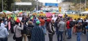 Las protestas iniciaron el martes 24 de septiembre con el cierre de v&iacute;as. 