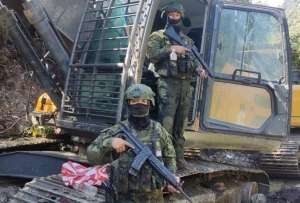 Morona Santiago: destruyen 20 campamentos clandestinos en zona afectada por miner&iacute;a ilegal