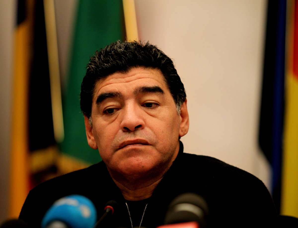 Diego Maradona no ser&aacute; el entrenador de la selecci&oacute;n de Palestina. Foto: Archivo