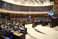 El presidente Daniel Noboa propuso una reducción de las curules de legisladores en la Asamblea Nacional.