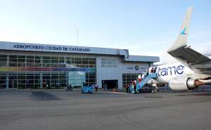 La terminal a&eacute;rea Ciudad de Catamayo fue readecuada y repotenciada por el MTOP. Foto: Cortes&iacute;a