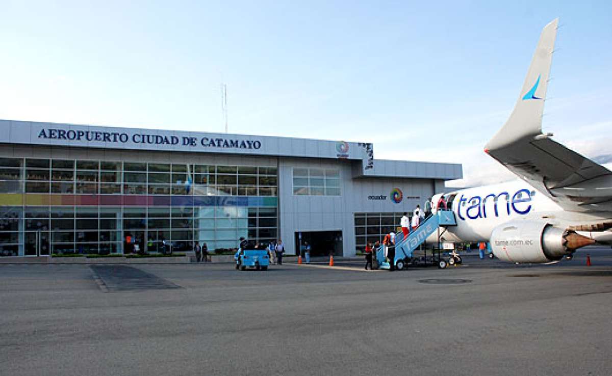La terminal a&eacute;rea Ciudad de Catamayo fue readecuada y repotenciada por el MTOP. Foto: Cortes&iacute;a