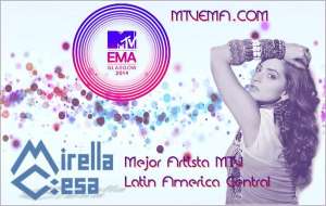 Mirella Cesa pone a Ecuador en los MTV Europe Music Awards