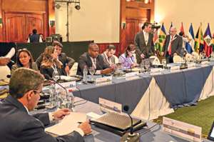 Ecuador, que asumir&aacute; la presidencia pro t&eacute;mpore de la Celac en enero, es el anfitri&oacute;n de una reuni&oacute;n de ministros, que emitir&aacute; una declaraci&oacute;n final. Foto: Santiago Aguirre / El Tel&eacute;grafo 