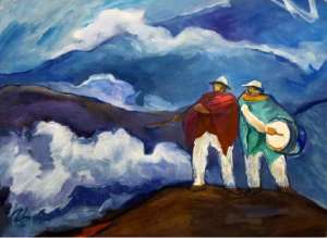 La obra El llamado, del artista Guillermo Muriel. Foto: Cortes&iacute;a de Bel&eacute;m Muriel. 