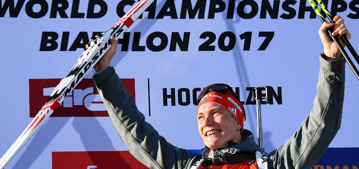 El alem&aacute;n Benedikt Doll gana el esprint del Mundial de biatl&oacute;n