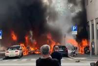 El incendio rompió la calma en Milán