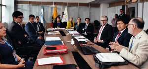 El pleno del Consejo de la Judicatura se re&uacute;ne con los representantes de las organizaciones sociales para tratar las postulaciones de sus miembros. 