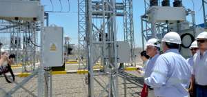 Autoridades, como el Ministro de Energ&iacute;a, recorrieron la obra de la Subestaci&oacute;n El&eacute;ctrica Jaramij&oacute;.